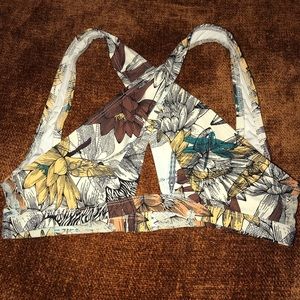 Cross back bikini top